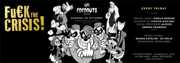 Coconuts Rimini venerdi 25 ottobre 2013