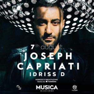 Il fuori classe della techno Joseph Capriati da spettacolo al Musica Riccione. Il fuori classe della techno Joseph Capriati da spettacolo al Musica Riccione.