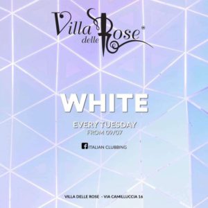 Il White party arriva alla Villa delle Rose. Il White party arriva alla Villa delle Rose.